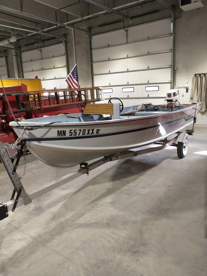 Water Rescue Boat- 16ft Aluminum Boat Donated By The Windom Eagles Club